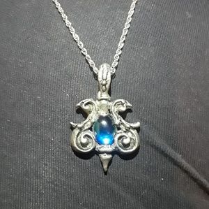 Blue Jem Necklace